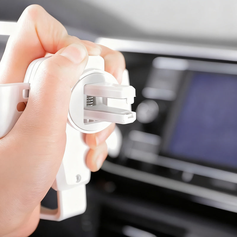 Car phone holder for the ventilation