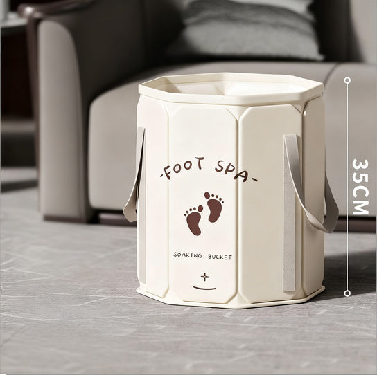 Portable foot bath made of PVC, foldable