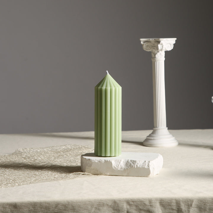 Gear-Scented Candle, Cylinder, Mint Green