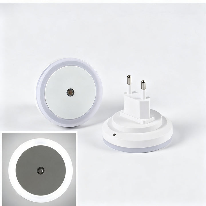 Socket night light with light sensor, LED