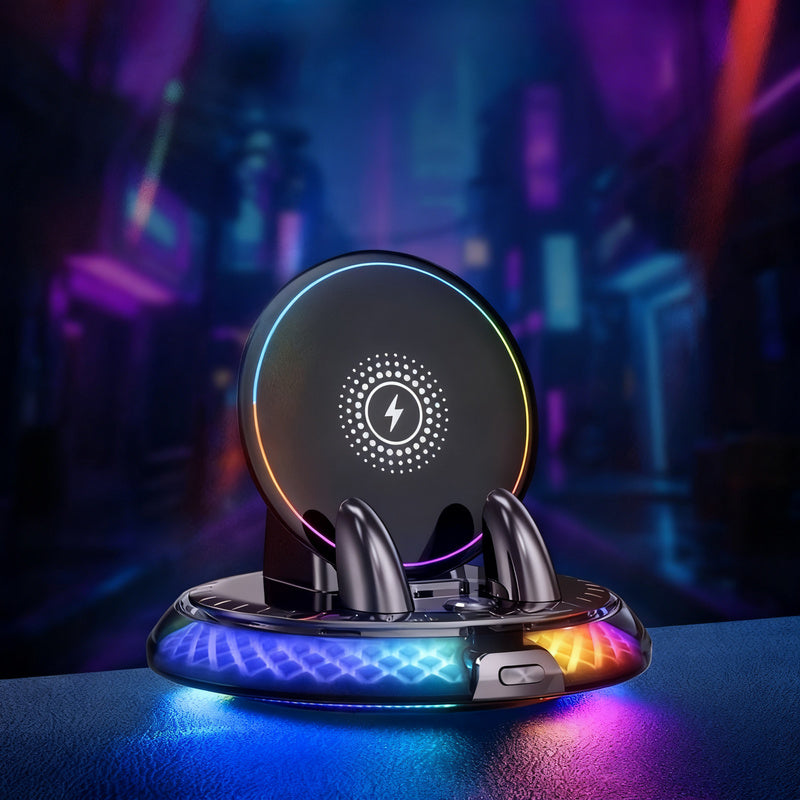 Car phone holder with wireless charging
