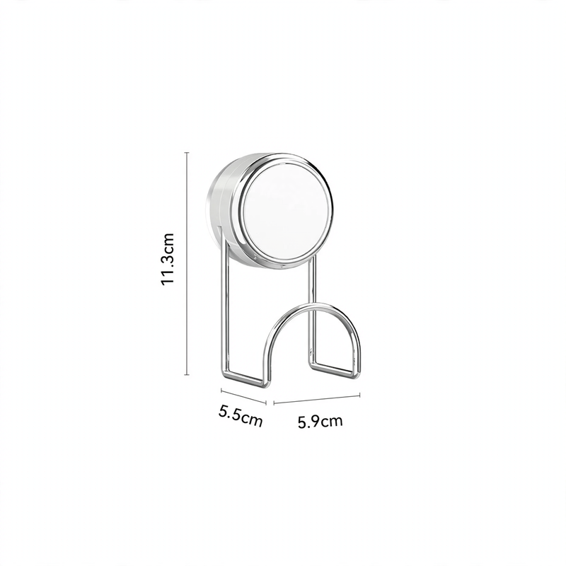 Suction Cup Storage Basket for Kitchen, Iron and Sponge