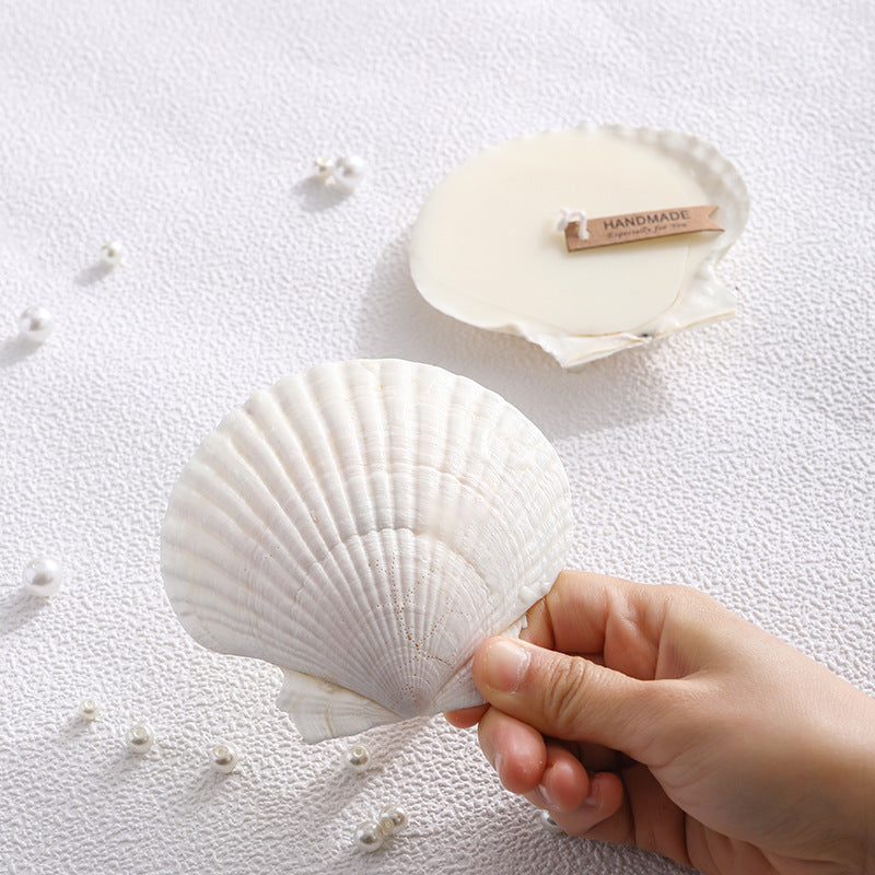 Scented candle soy wax, shell shape, handmade