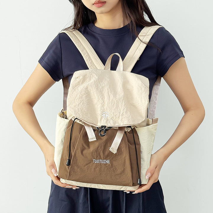 Lightweight nylon backpack for travel and outdoor