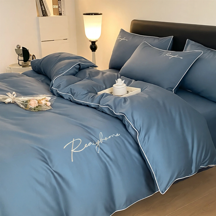 Cotton bedding set, 4-piece, 100% cotton