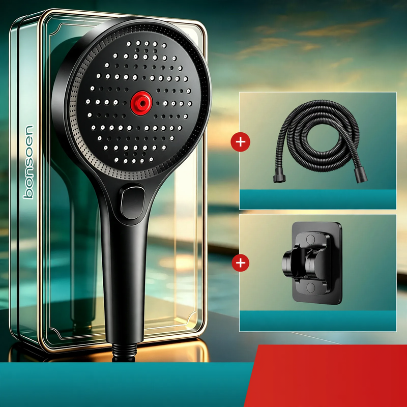 Shower head with pressure balance, multiple spray modes