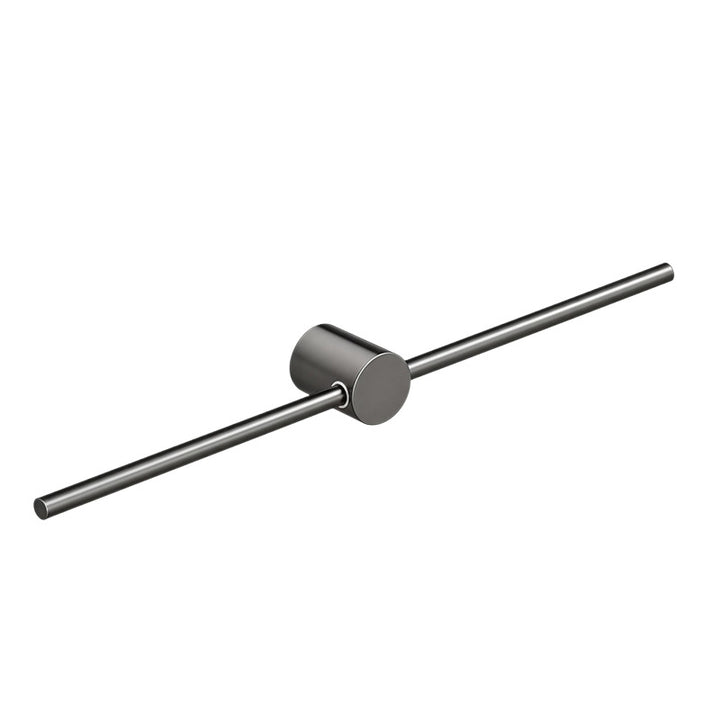 Retractable Aluminum Towel Bar, Gray