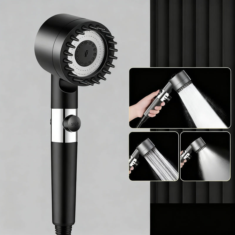 Shower head with filter and massage function