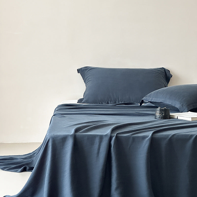 Bed linen made from lyocell fiber, stone-washed