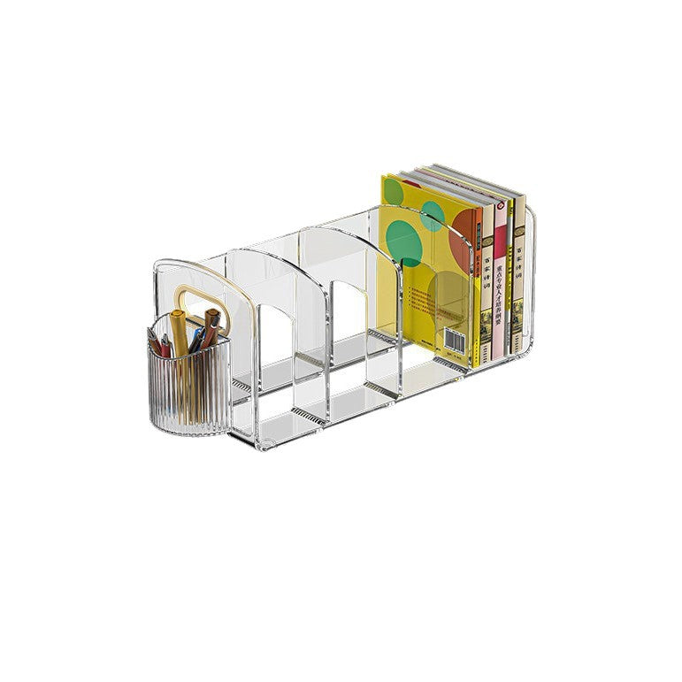 Transparent book holder for desk