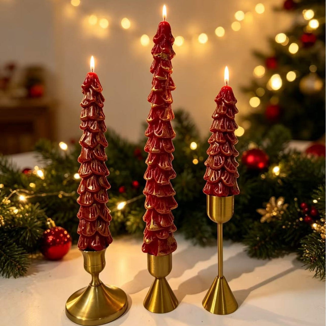 Christmas tree scented candle, soy blend, hand made