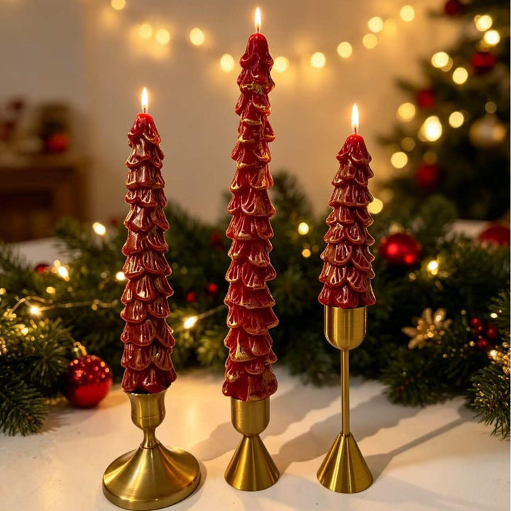 Christmas tree scented candle, soy blend, hand made