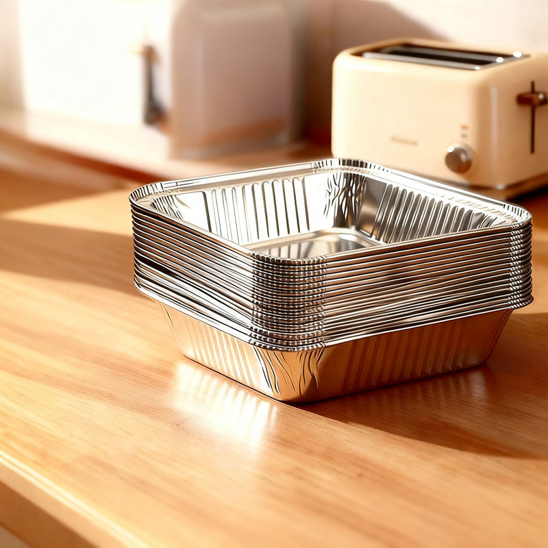 Silicone baking paper and aluminum foil for air fryers