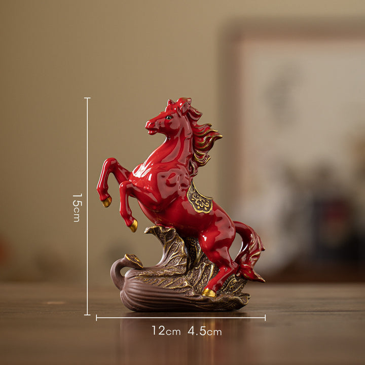 Ceramic Horse Figurine, Chinese Style