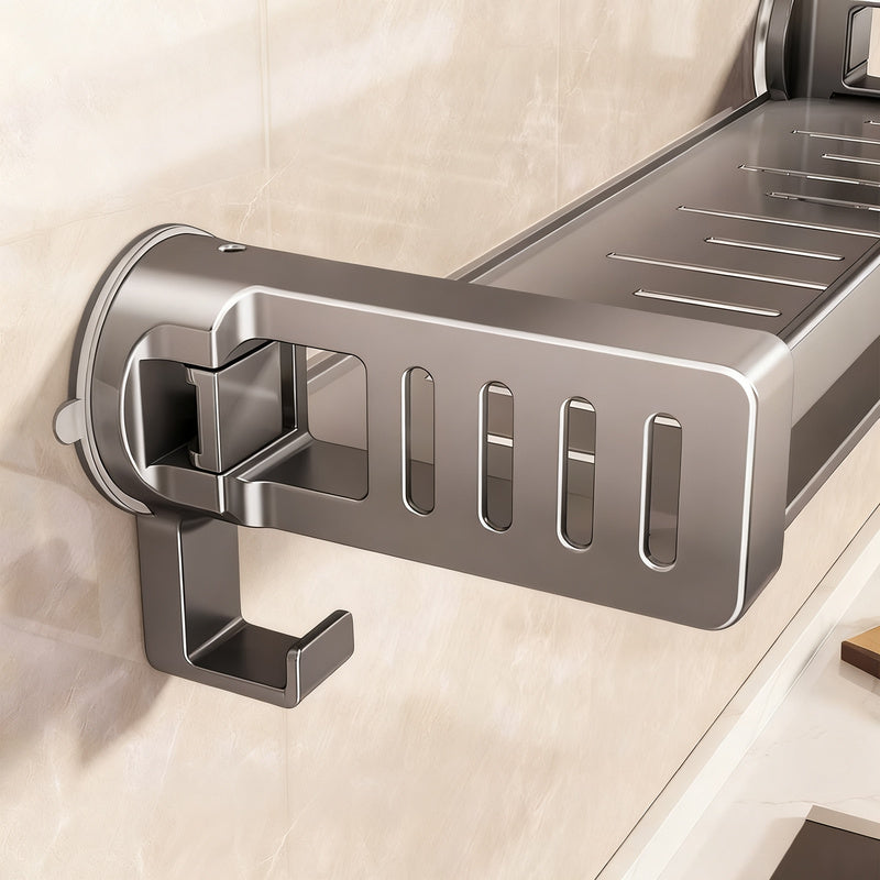 Suction cup kitchen shelf to hang