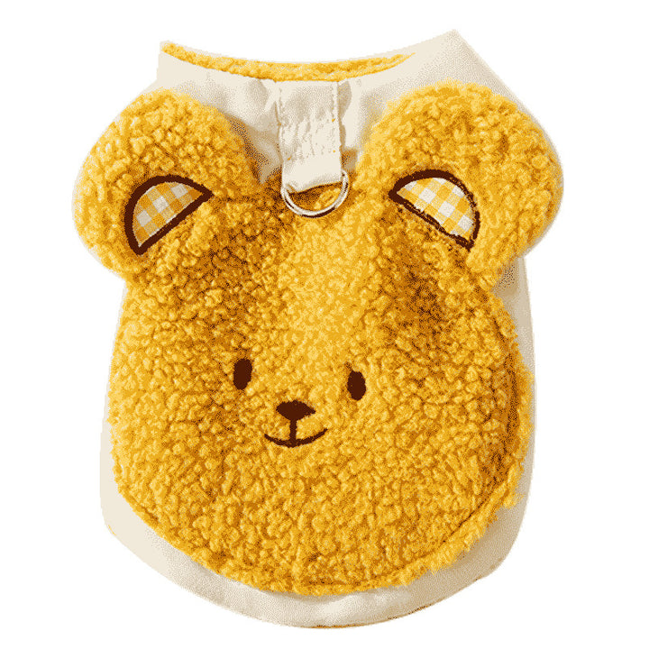 Dog coat with bear motif, polyester