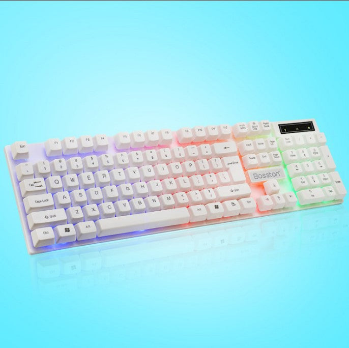 Mechanical gaming keyboard with lighting