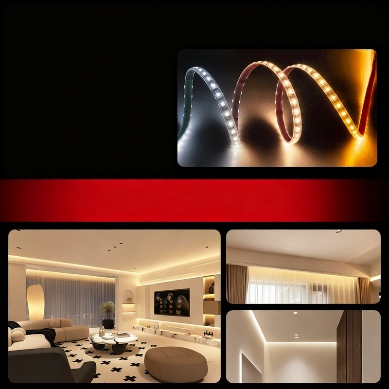 LED strip with remote control, 3 color change