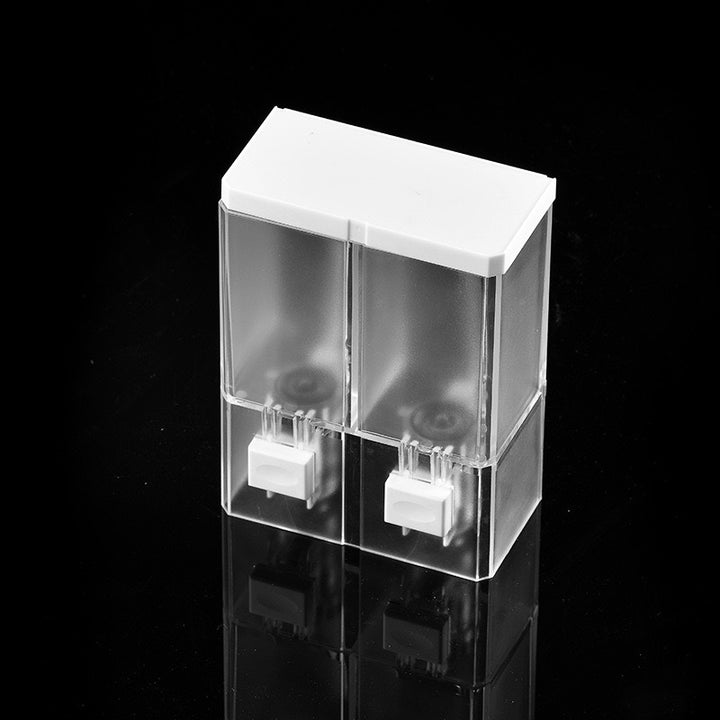 Wall-mounted soap dispenser, plastic