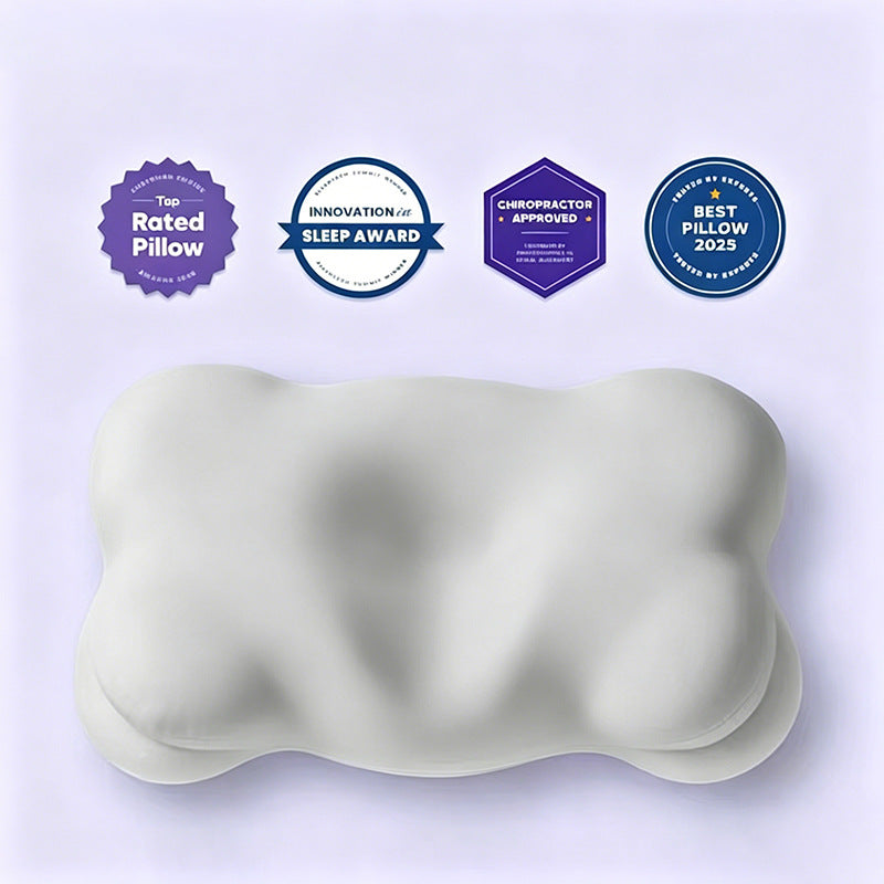 Cloud-shaped neck support pillow made of memory foam