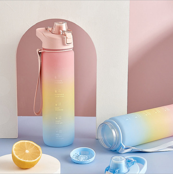 Sports water bottle made of PC, 1000 ml