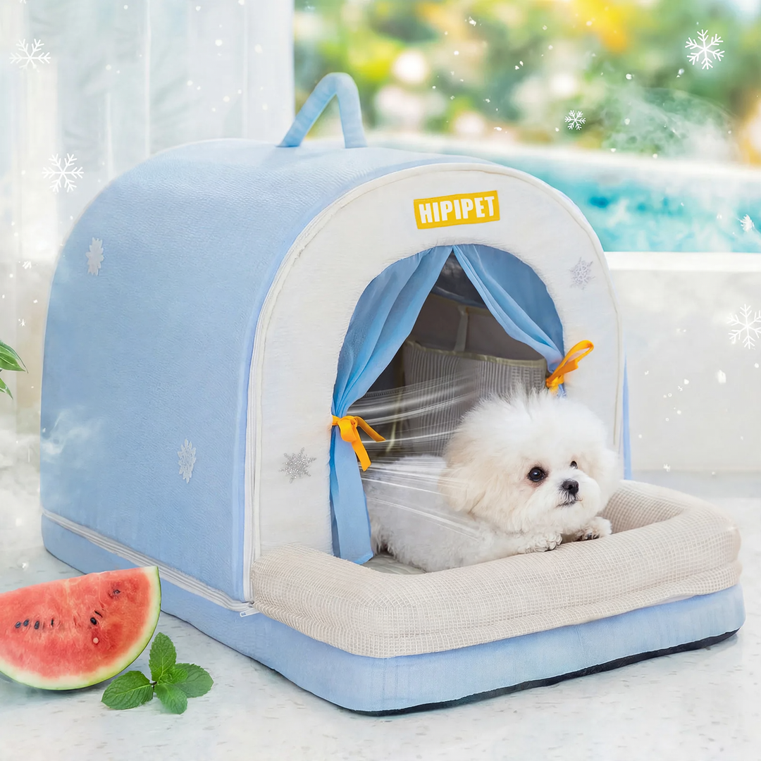 Cooling bed for pets with ice pack