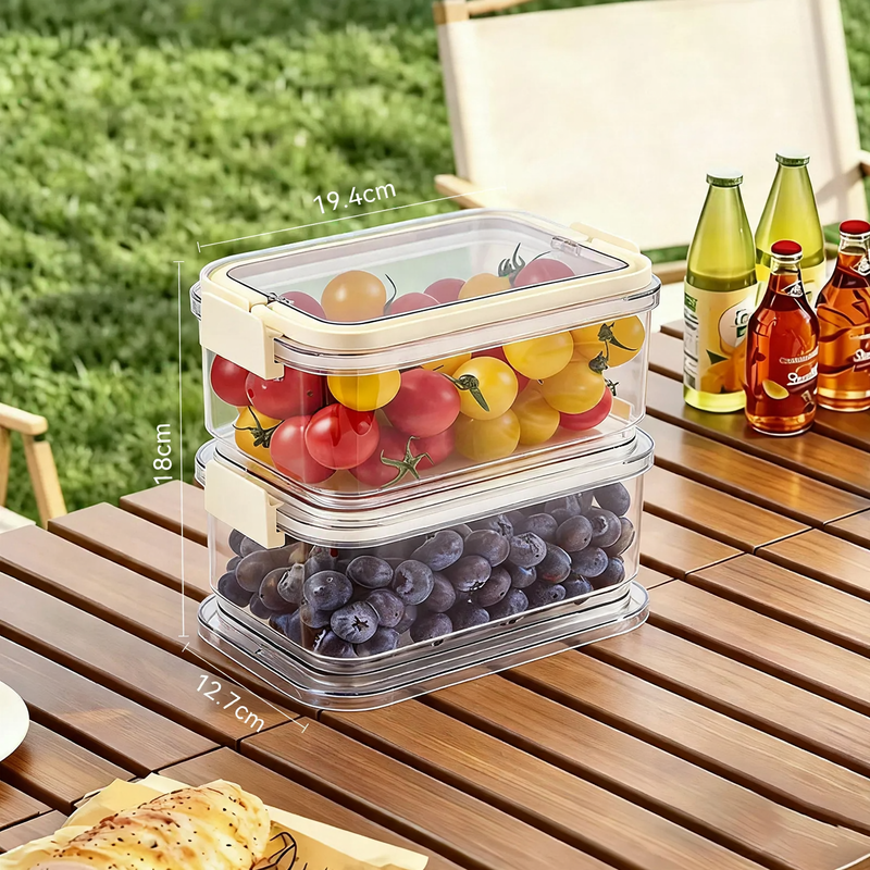 Cooler with ice compartment and partition compartments