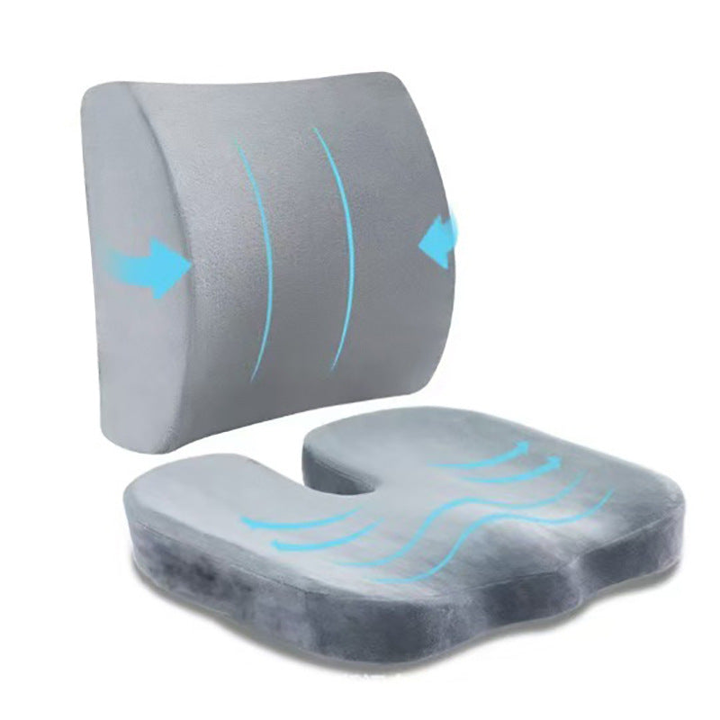 Gel seat cushion with memory foam, 45×36×7 cm