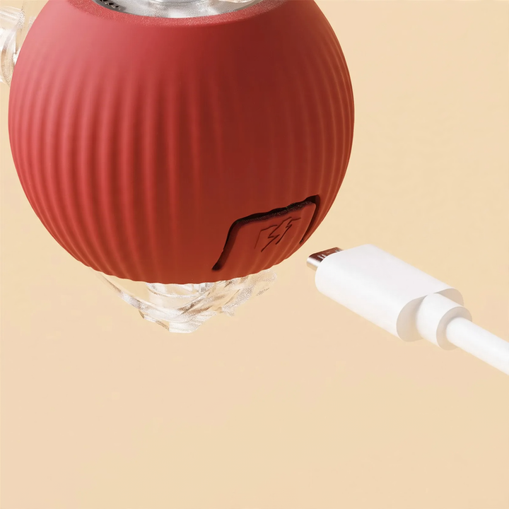 Interactive spring ball for cats with charging