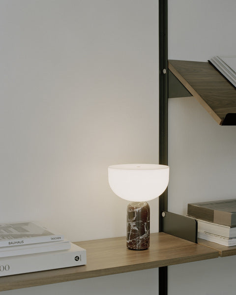 Mushroom-shaped table lamp, marble, LED, touch switch