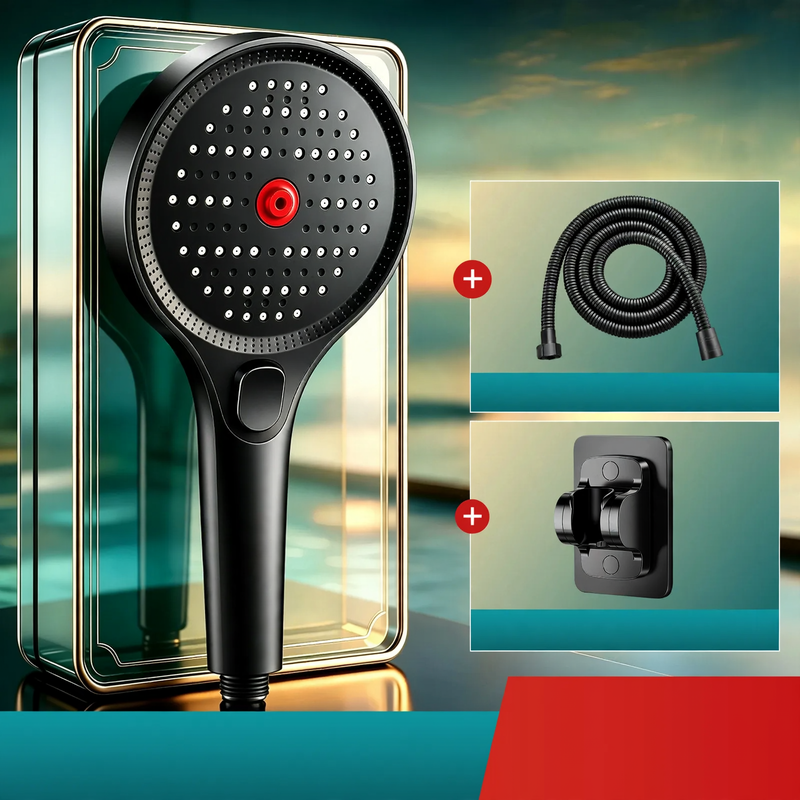 Shower head with pressure balance, multiple spray modes
