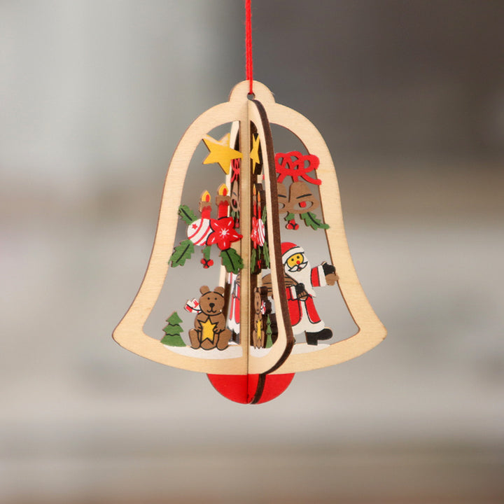 Wooden Christmas ornaments, laser engraved