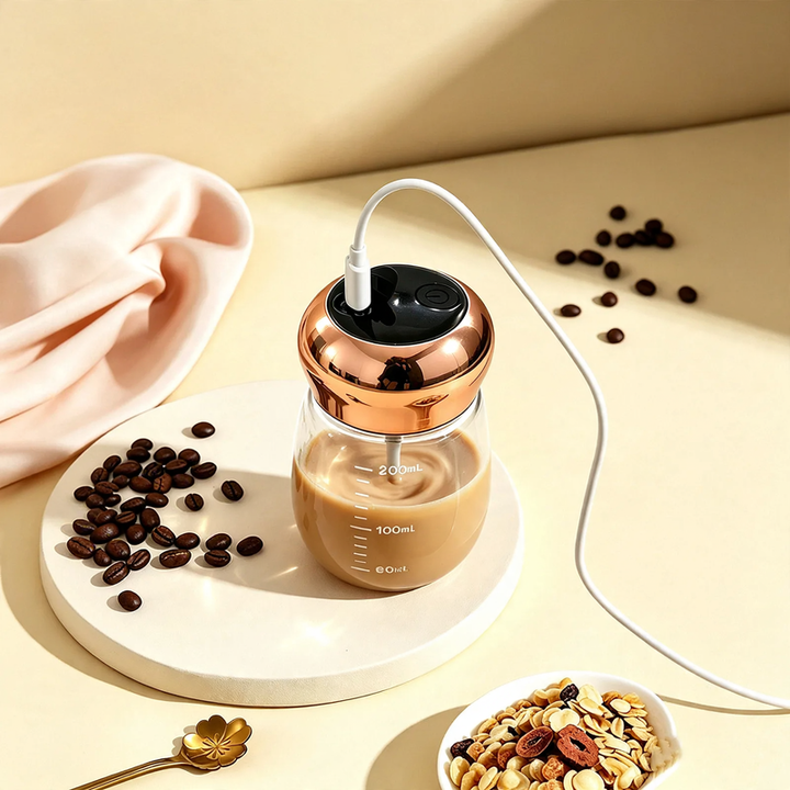 Electric Stirring Mixer made of Glass with Temperature Display