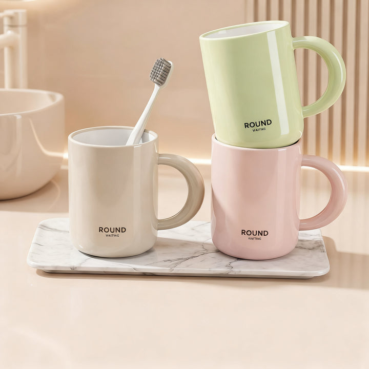 Toothbrush cup made of PP, unbreakable