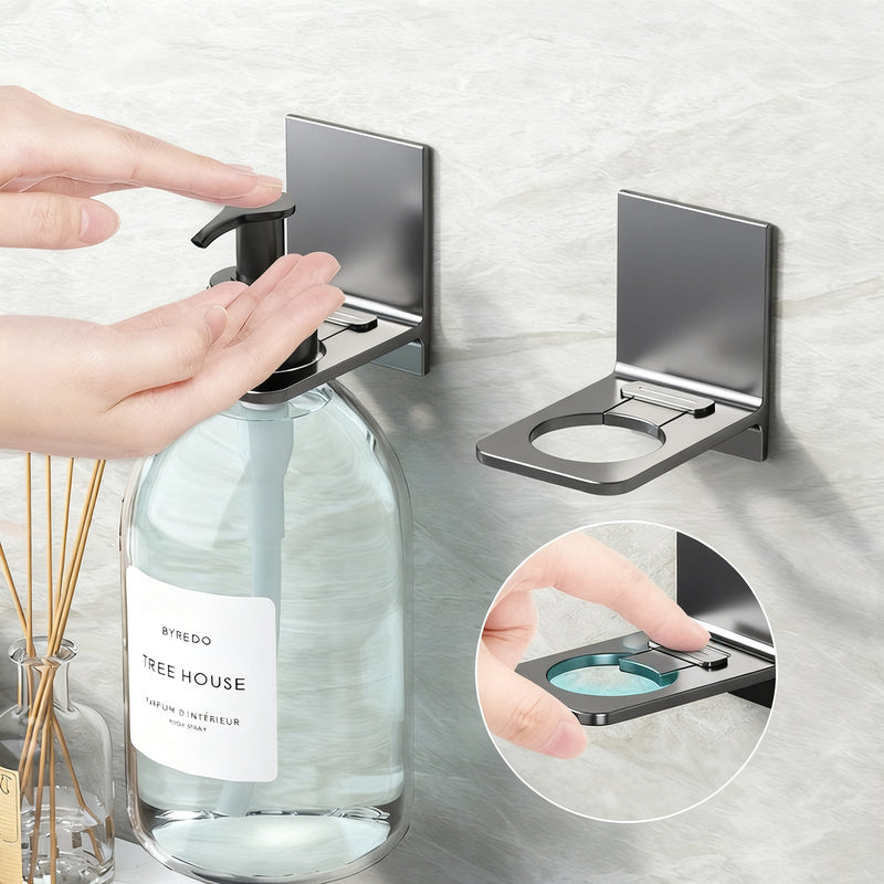 Adjustable bathroom shelf made of aluminum