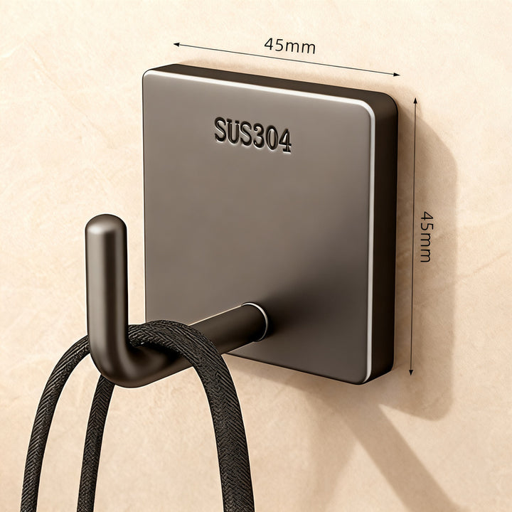 Stainless steel adhesive hooks with strong hold