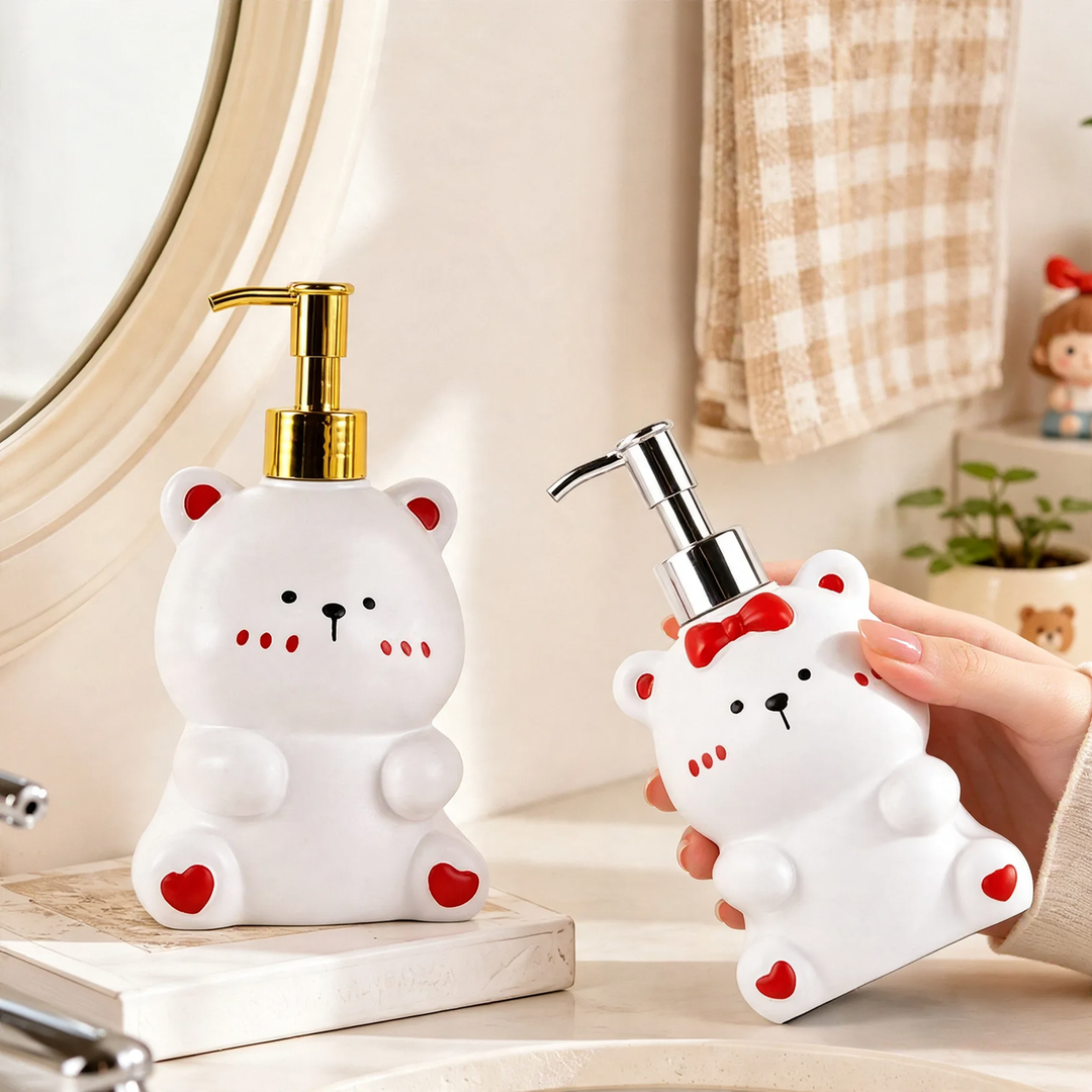 Soap dispenser bottle, 280 ml, bear design