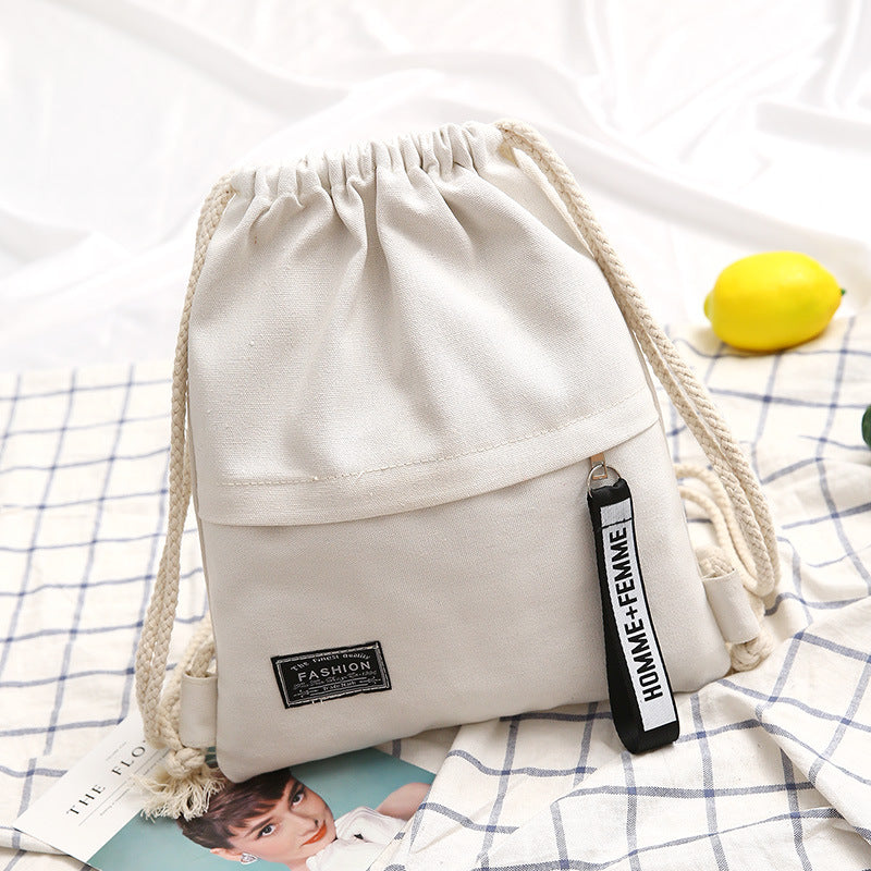 Lightweight backpack made of cotton fabric