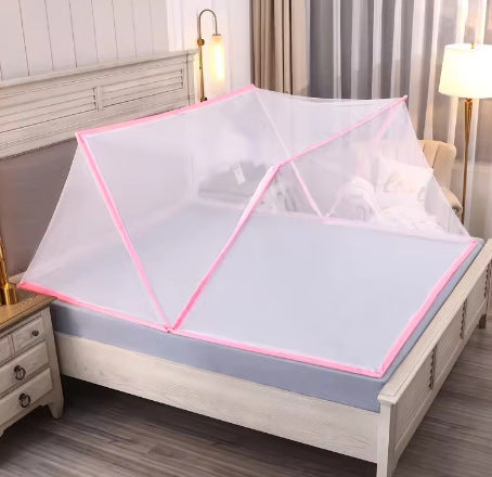 Portable mosquito net, collapsible