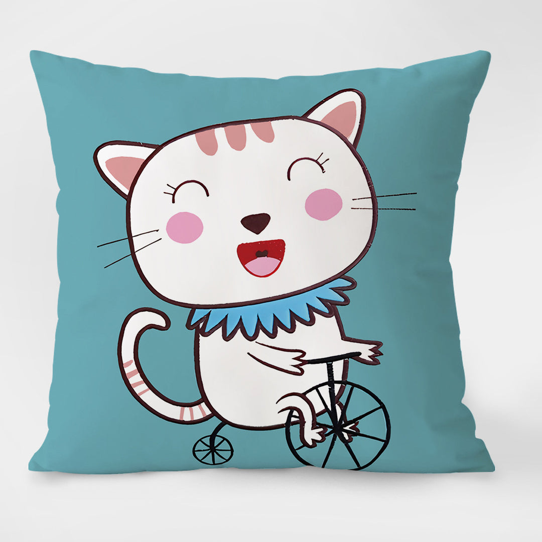 Decorative cushions with cartoon design, filled