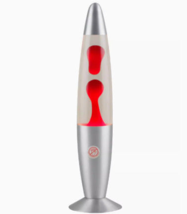 Lava lamp with aluminum shade, 40 cm