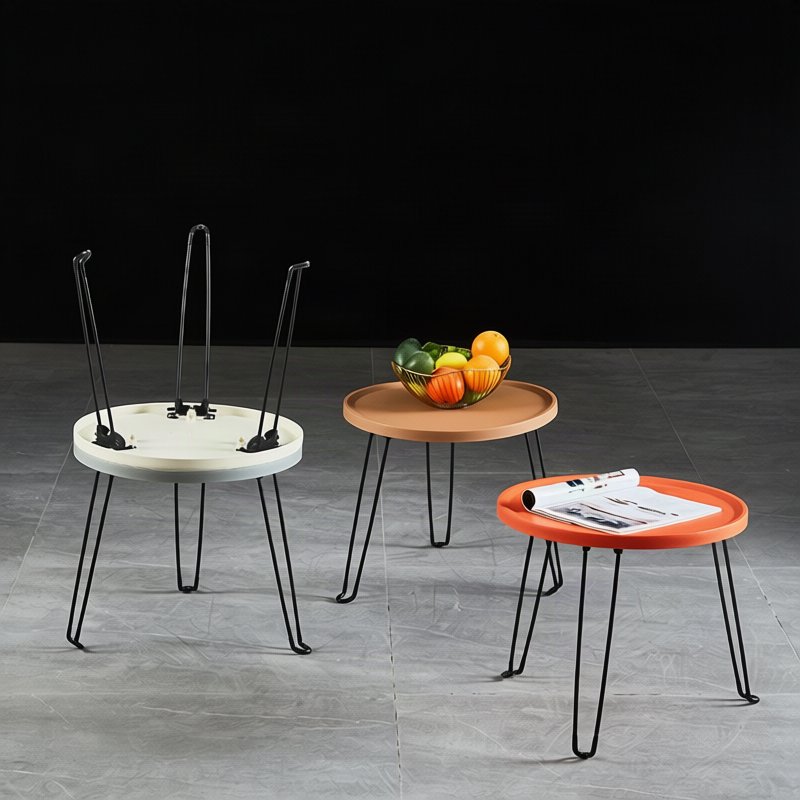 Folding side table, round, Ø 45.5 × 40 cm, Model H-262