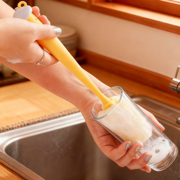 Cup brush with straw brush, 60 g, ABS