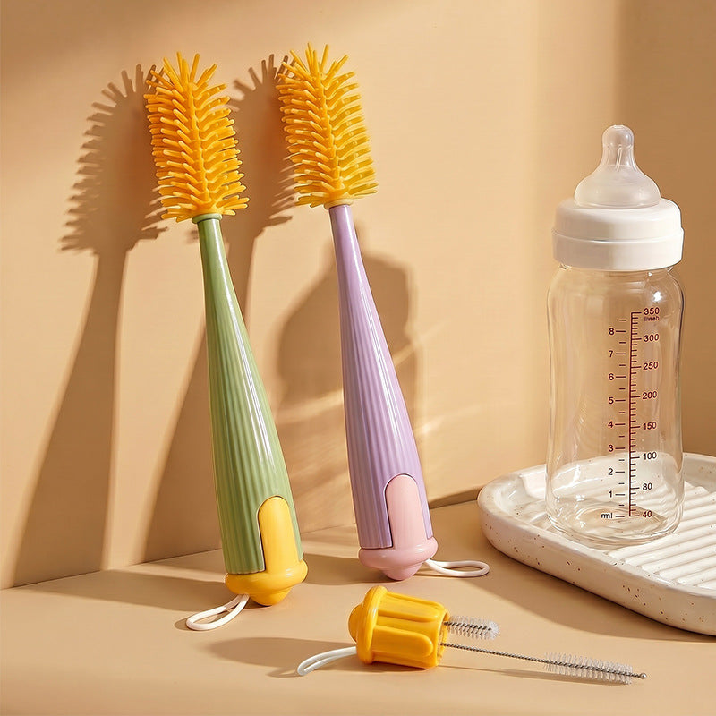 Silicone cleaning brush, 3-in-1