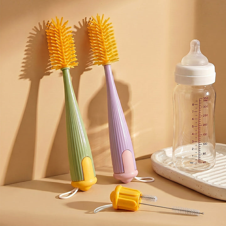 Silicone cleaning brush, 3-in-1