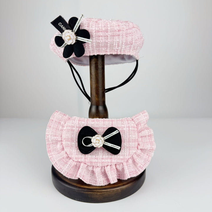 Birthday set for pets with hat and bib