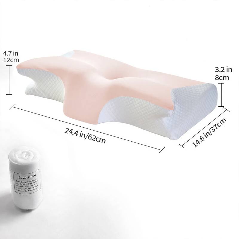 Memory foam neck support pillow