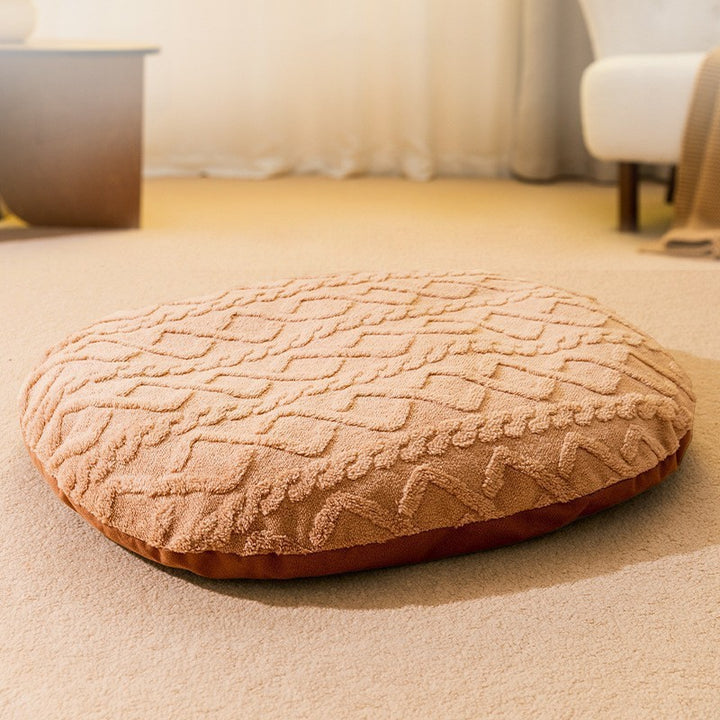 Pet cuddly bed with removable cover