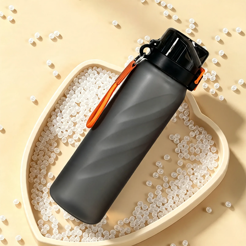Tritan water bottle with aroma rings