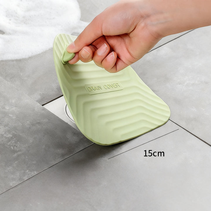 Silicone floor drain cover against odor backflow